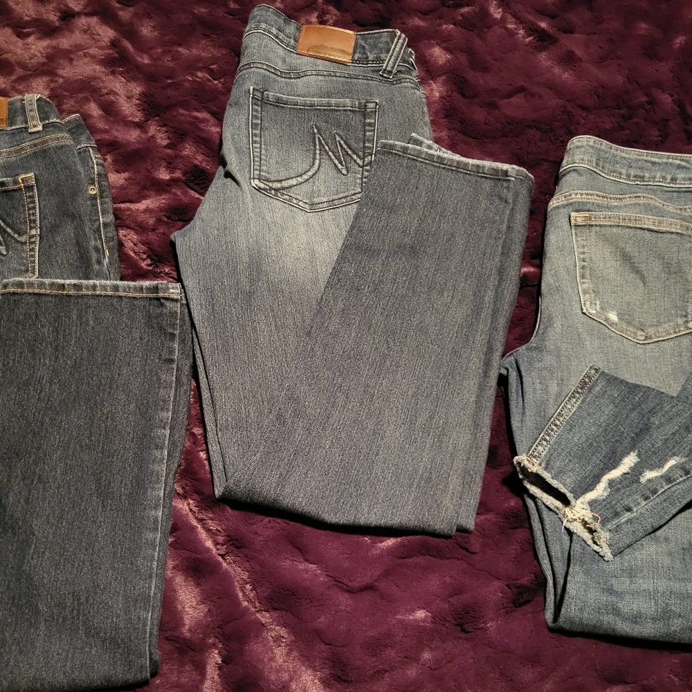THREE PAIRS - Maurices jeans Size 9/10 and Size 29
